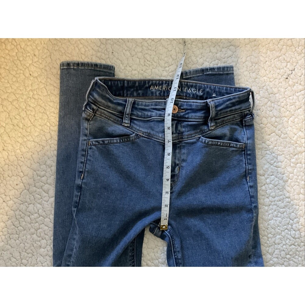 American Eagle, NE(X)T Level Stretch, Super Hi-Rise Legging, Blue, Size: 4 - Picture 3 of 6